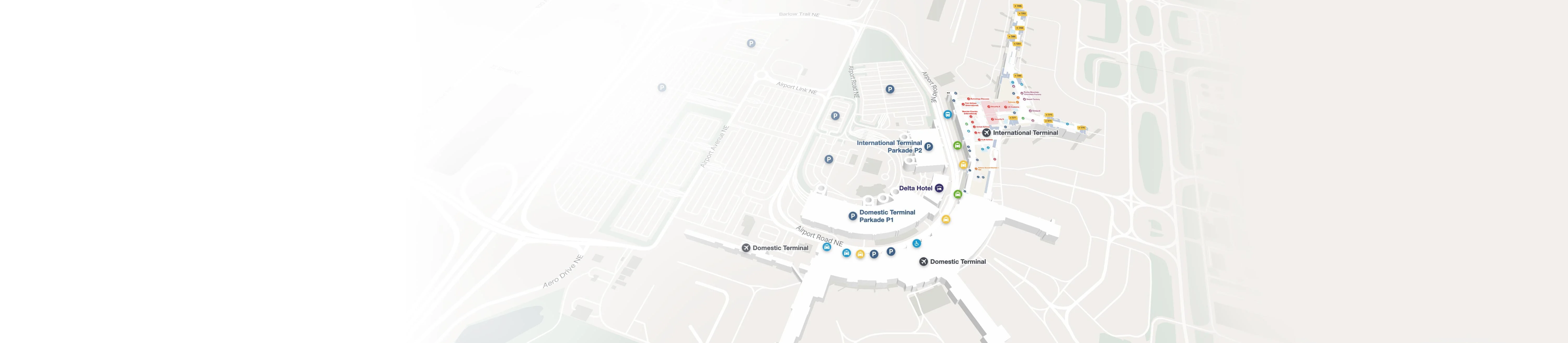 Example of a Mappedin Airport map